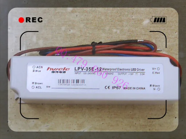 

[JIYUAN] Heng Wei waterproof switching power supply 12V3A LPV-35E-12 35W --3PCS/LOT