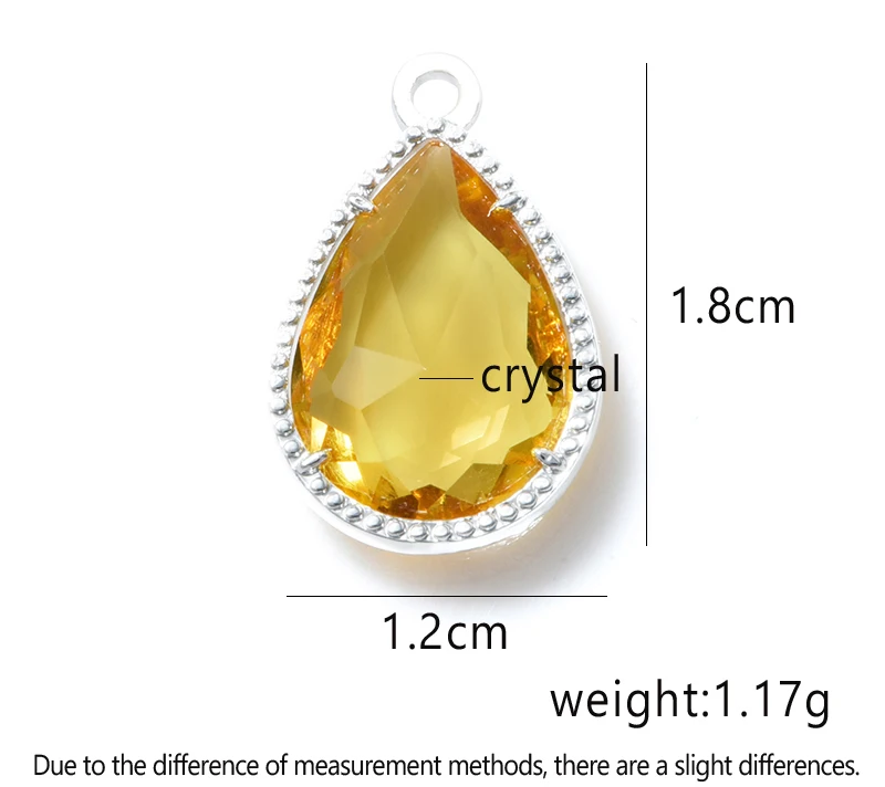 Камни в форме капли стеклянное украшение кулон аксессуары для сережек ожерелье ювилирные изделия фурнитура изготовление ручной работы Diy женщина Eawires