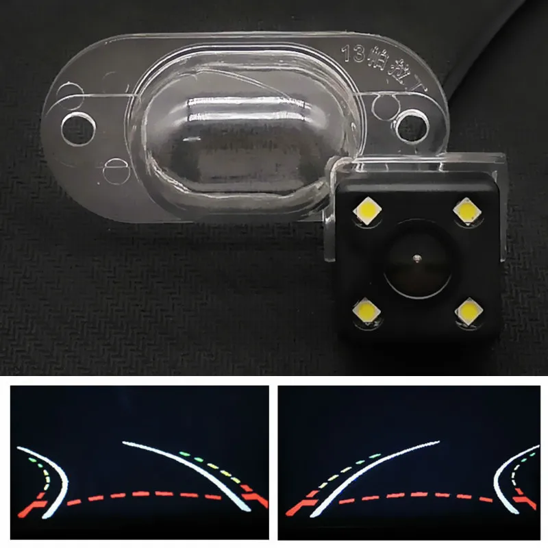 Интеллектуальная динамическая траектория треков Автомобильная камера заднего вида для Nissan Evalia Roniz Xterra Paladin NV200 Vanette X-Trail T30 - Название цвета: Dynamic Trajectory