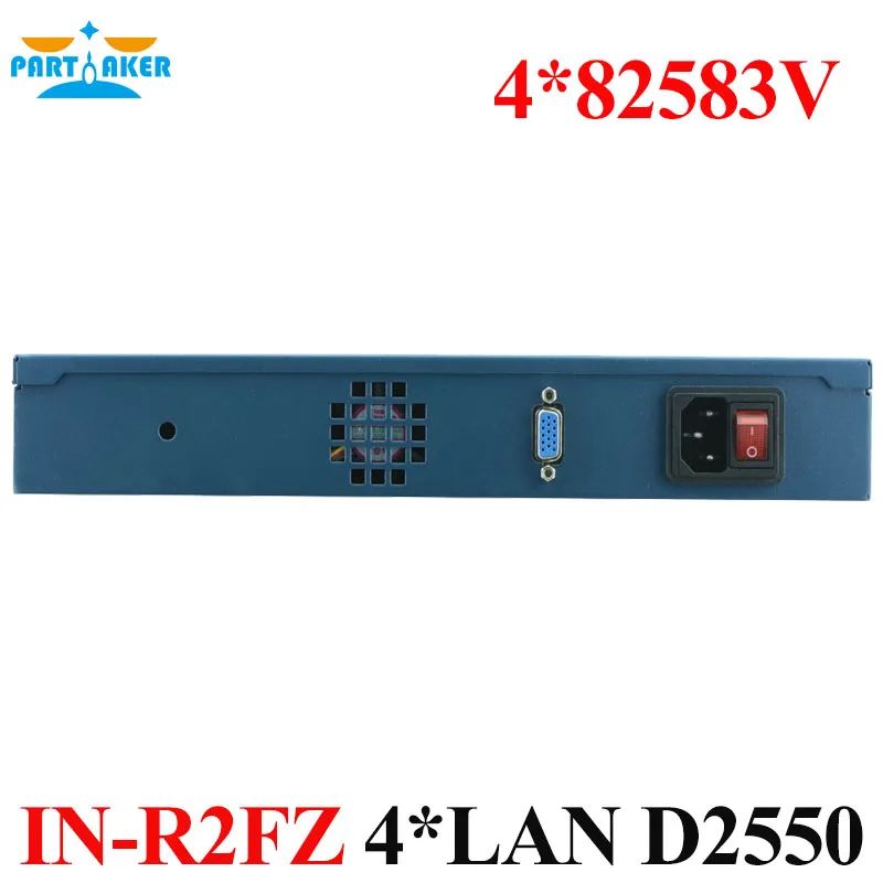 Мощный 1U брандмауэр с двухъядерным процессором D2550 с 4 RJ45 Lan Порты Поддержка технологии Wake-on-PARTAKER