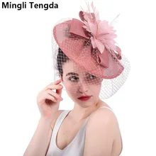 Mingli Tengda, вуаль для лица, свадебные вуалетки и головные уборы, Свадебные шляпы для женщин, элегантное украшение для невесты, женская одежда для свадьбы