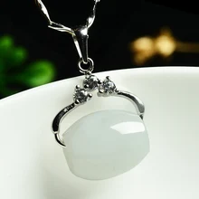 Passepartout транспорт дома подлинный натуральный нефритовый бисер кулон мисс Инь Xiangyu модное ожерелье нефритовый кулон