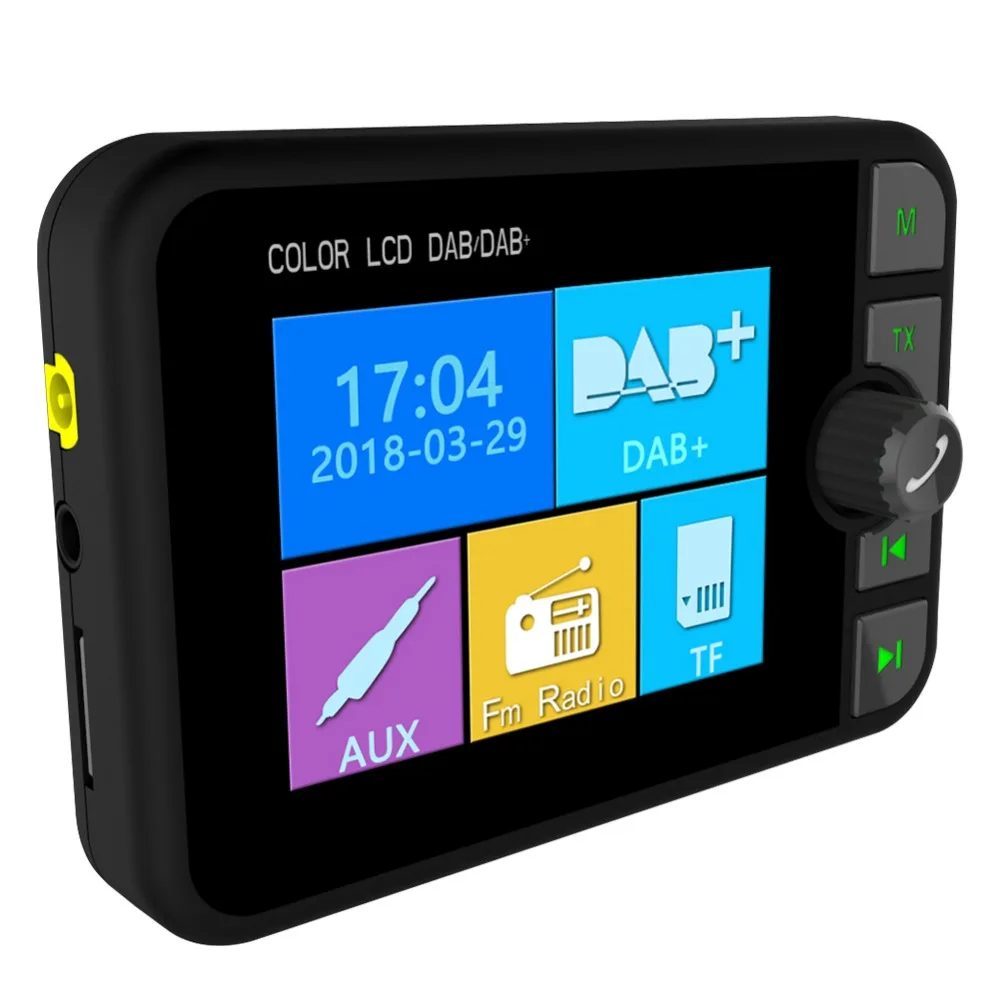 C6 цветной экран автомобиля DAB радио цифровой адаптер DAB+ тюнер с Bluetooth Музыка потокового радио приемник плеер