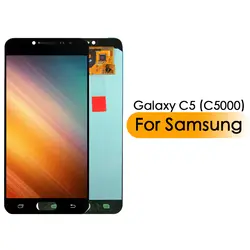 5,2 дюйма Super Amoled ЖК-Дисплей Сенсорный экран планшета Ассамблеи для samsung Galaxy C5 ЖК Экран C5000 Запчасти для авто