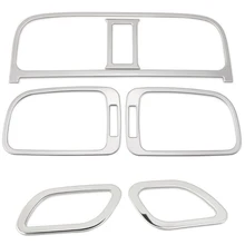 Для Фольксваген Поло 2011- 6R 6 шт. автомобиля из нержавеющей стали отделка выхода кондиционер украшения AC крышка авто аксессуары