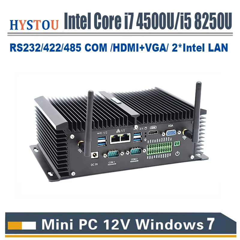 

Windows 10 COM RS485/232/422 2 lan intel core i5 8250u minipc core i7 windows 7 Industrial pc i5 4200u desktop VGA HDMI HTPC