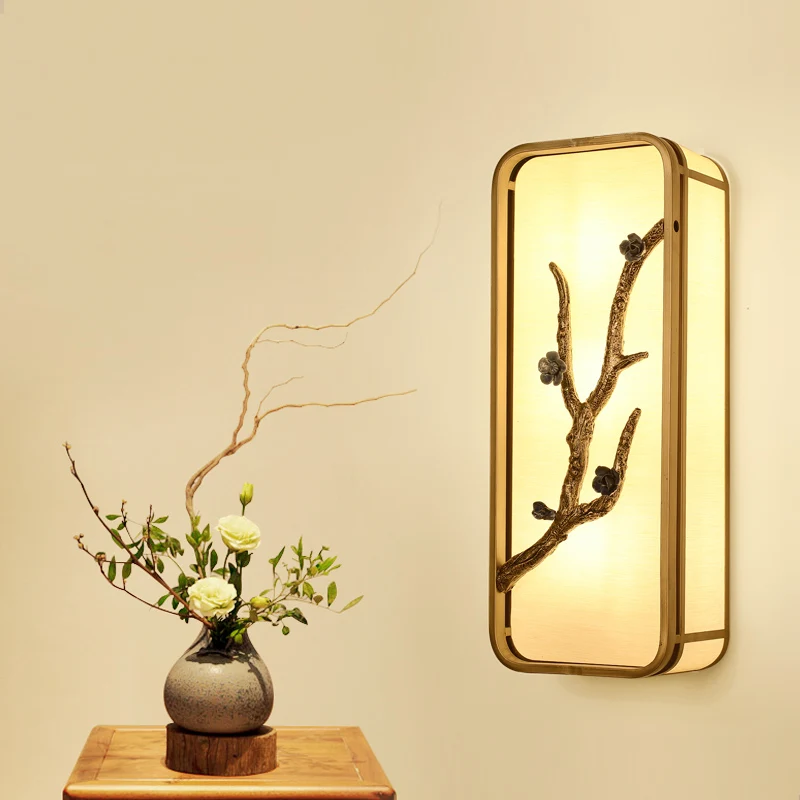 

modern Chinese style wall lamps designer hotel wall Chinese living room aisle lamp bedside wall light ZA926142