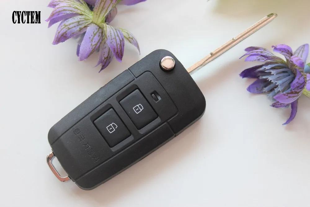 

CYCTEM 2 Buttons Modified Flip Folding Remote Key Shell Fit For Kia Sportage Car Key Blank Case + Free Shipping