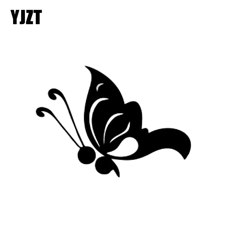 

YJZT 15.5CM*11CM Fashion Semicolon Butterfly Graphical Vinyl Decal Car Sticker Accessories C11-1217