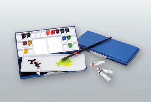 Mijello Fusion Leakproof/Airtight Painting 33 Well Palette Artist Watercolor 