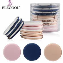 Elecool 8 шт./компл. круглые кушон для макияжа Губка сухой мокрой двойного Применение тональный крем BB/CC профитроли