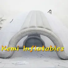7 м белый серебристый надувной купол палатка надувной igloo палатка открытый события надувной igloo шатер