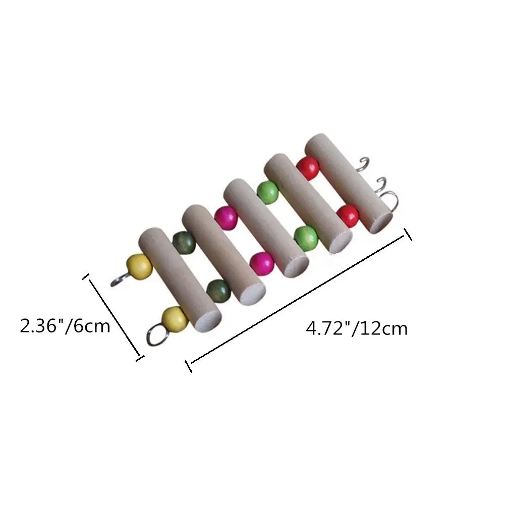Деревянная лестница для хомяка забавная висячая качающаяся жердочка для птицы подставка платформа для питомца сирская Песчанка крыса попугай