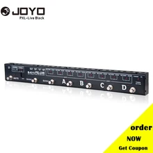 JOYO PXL Live Programable Looper управление станцией Педальный переключатель двойной 4 канала с MIDI out Buffered bypass Black