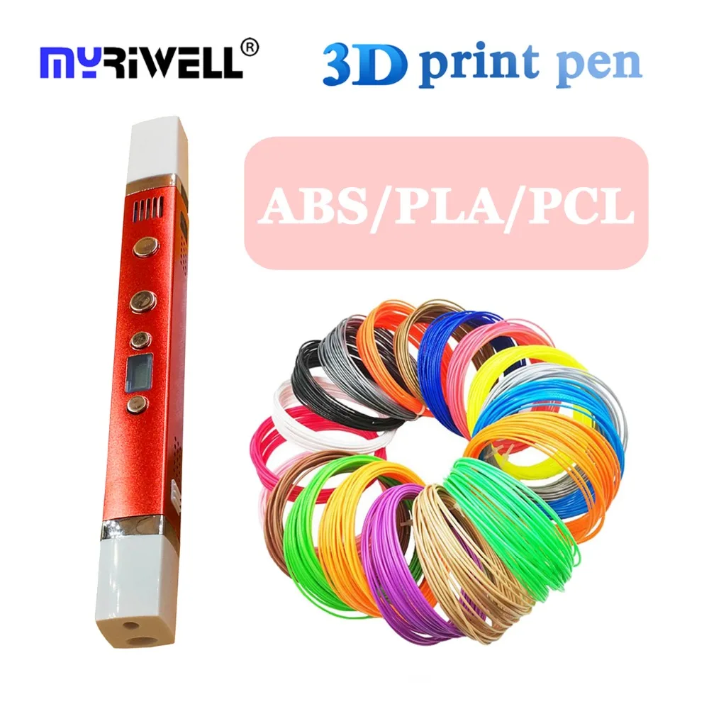 3d Ручка myriwell ручка для 3D принтера рисования с принтом 100 м/200 м нить волшебная