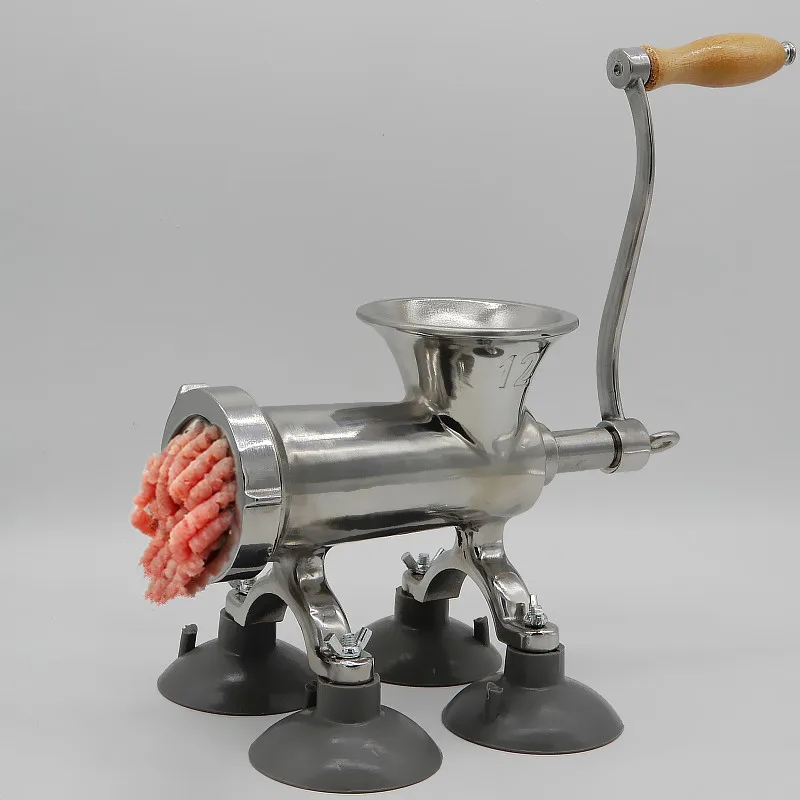 2018 New Design 12 Manual Stainless Steel Meat Mincer Sausage