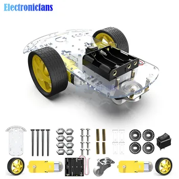 

DIY Kit Motor Smart Robot Car Chassis Kit Speed Encoder Battery Box 2WD Tracking Obstacle Avoidance Intelligent Car