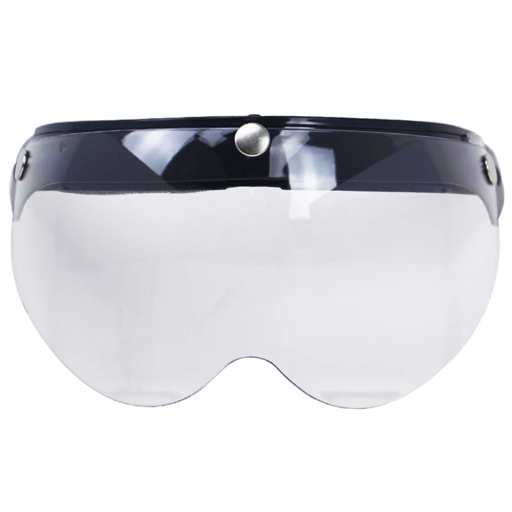 Универсальный ветрозащитный 3-Snap мотоциклетный шлем козырек спереди кожаный чехол из искусственной кожи(козырек ветрового стекла объектив для мотоциклетного шлема солнцезащитные очки
