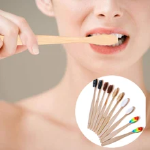 Улыбка белые зубы 4 шт экологичный бамбук уголь для здоровья полости рта низкий углерод Средний