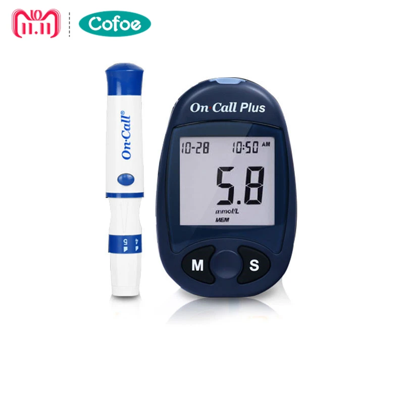 On Call Plus Blood Glucose Meters with Strips and Lancets...