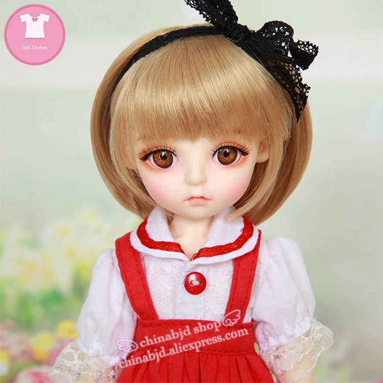 Одежда для куклы BJD SD 1/6 юбка с подтяжками в стиле милый Linachouchou аксессуары