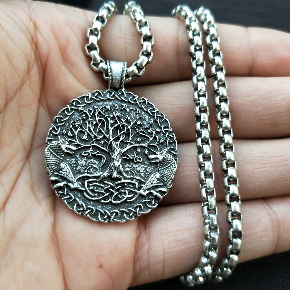 

Viking Two Wolves Sigil Commissioned Celt Wolf Pendant Two Wolves Tree Of Life And World Tree Jewelry Viking Men Necklace Gift