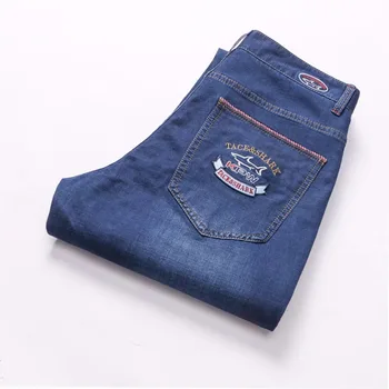 

Jeans man Tace&shark brand clothing jeans Straight, medium and straight cotton, Winter fabri embroidered jeans Billionaire men