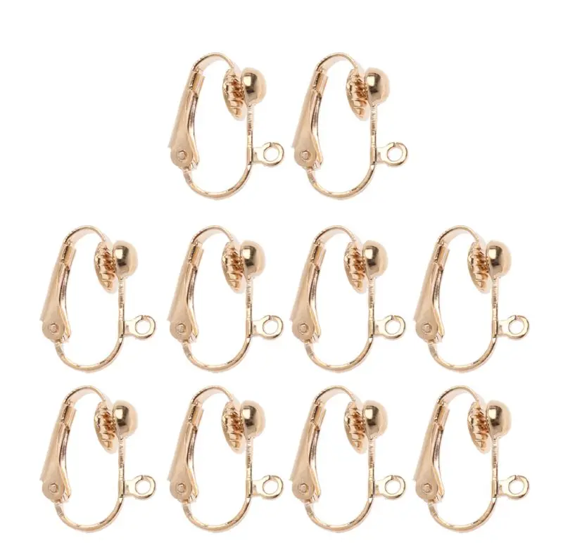 

Free shipping Free Shipping 10Pcs Clip-on Earring Converter with Easy Open Loop No Pierce Ear Jewelry Making