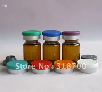 

5ml amber glass vial & Butyl rubber stopper with flip cap, 2ml - 30ml is available