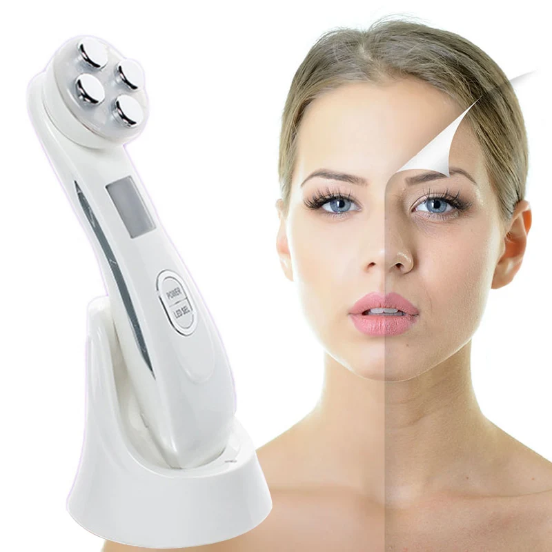 

5 In 1 Facial Skin Care Time Master Anti-Aging RF Face Toning LED Photon Therapy Device JIU55
