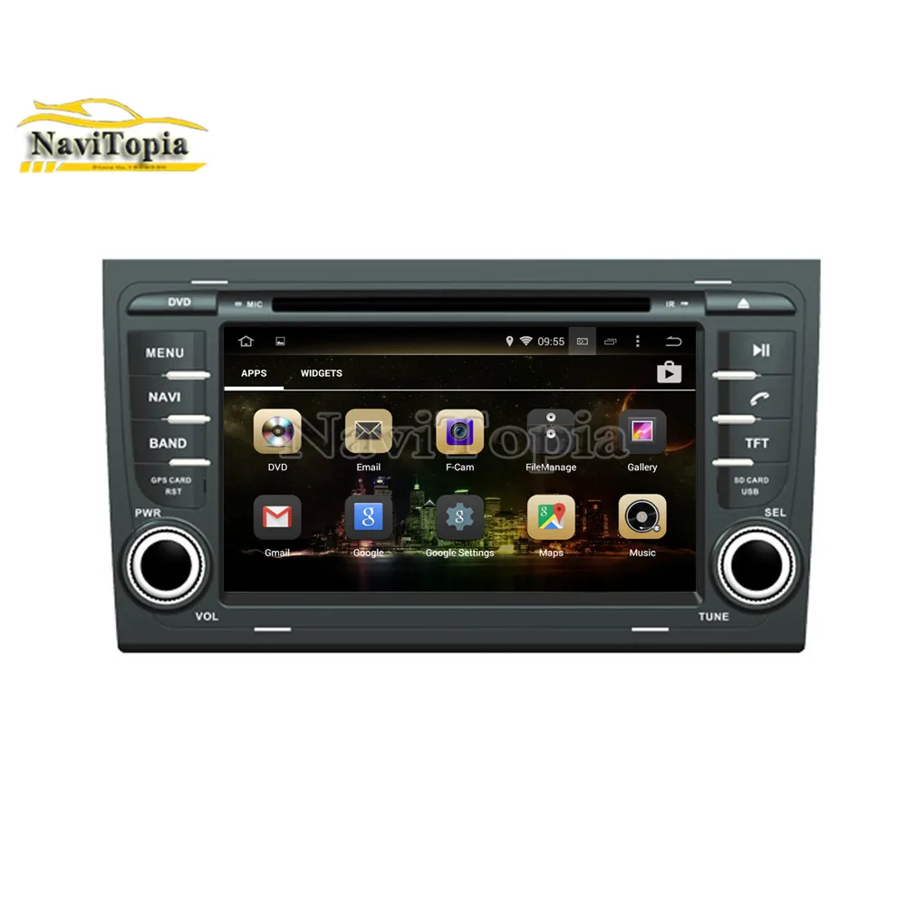 Discount NAVITOPIA 4G RAM 64G ROM PX6 Six Core Android 9.0 Car DVD Player GPS Navigation for Audi A4 2002-2008 for SEAT EXEO 2010- 7