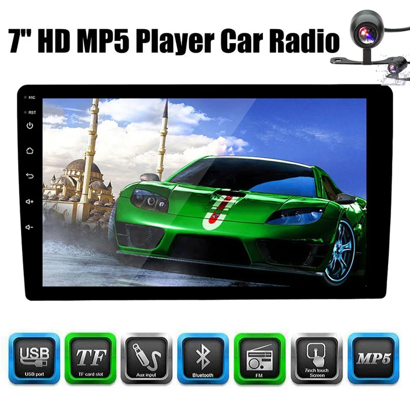 

9'' 2 DIN Android 8.1 Car Stereo 1024*600 Touch Screen Autoradio Car Multimedia Player Car Radio MP5 GPS Navigation Player