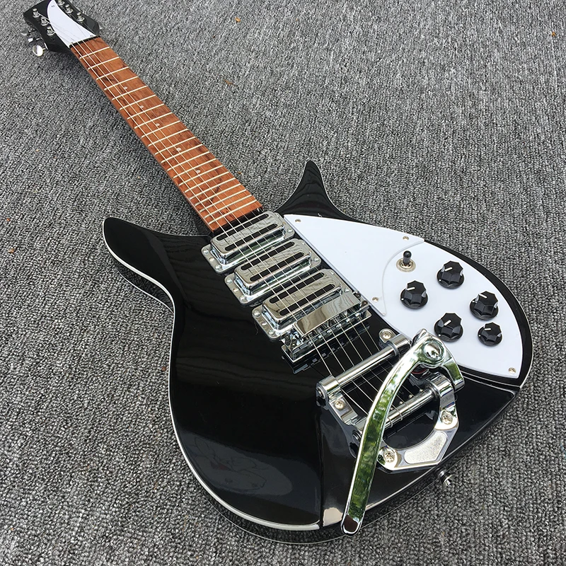 

2018 New,Custom Shop,High quality Three pickup 325 electric guitar,Celluloid binding before and after the body,Real photos!