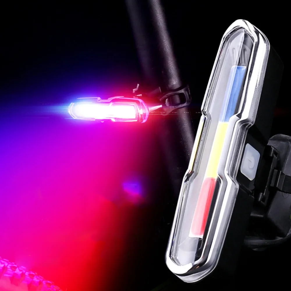 

USB Rechargeable Front Rear Bicycle Light LED Bike Taillight Cycling Helmet Light Lamp Mount Bicycle Accessories