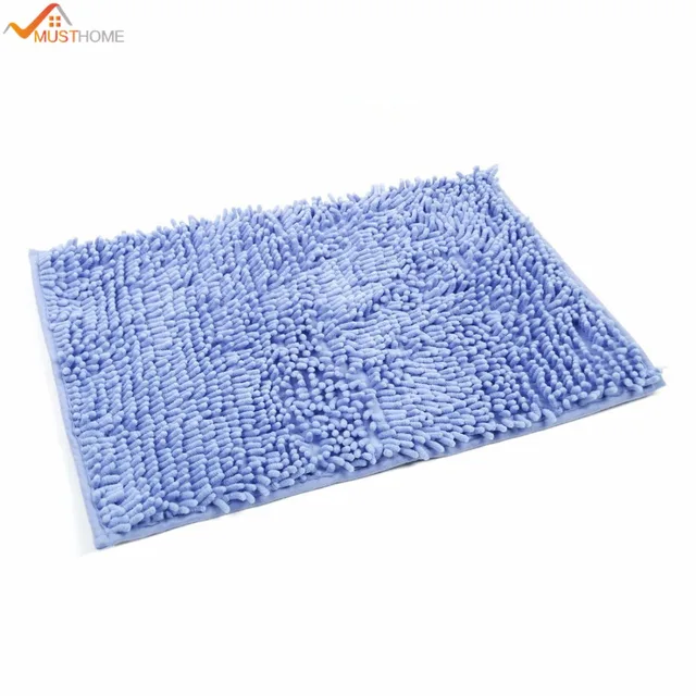 Chenille Bath Rugs Non Slip Absorbent Mats 40x60cm In Chenille Bath Rugs Non Slip Absorbent Mats 40x60cm
