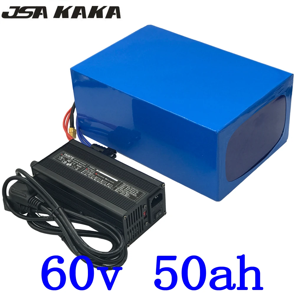 Cheap 60V 50AH Electric Bicycle battery 60V Lithium Scooter Battery 60V 1500W 2000W 3000W Lithium-ion ebike battery with 5A charger 0