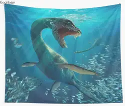 Plesiosaurus Монстр Динозавр Стены Гобеленовое покрывало пляжные полотенца пледы одеяло для пикника йога коврики украшения дома