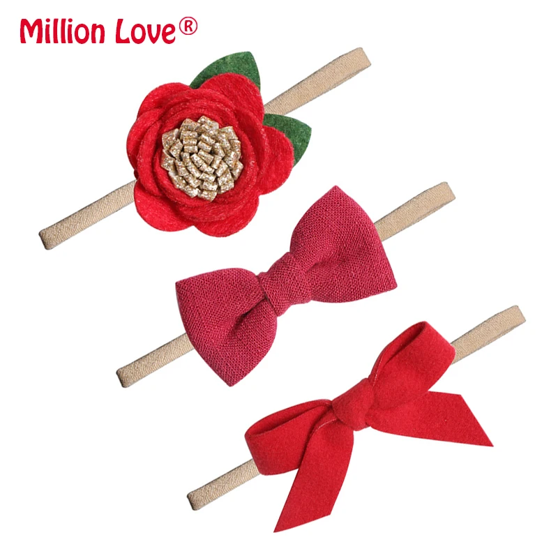 

3Pcs/lot Baby newborn girl print bows flower headband toddler head wrap hair accessories bandeau fille turban photo pros bebes