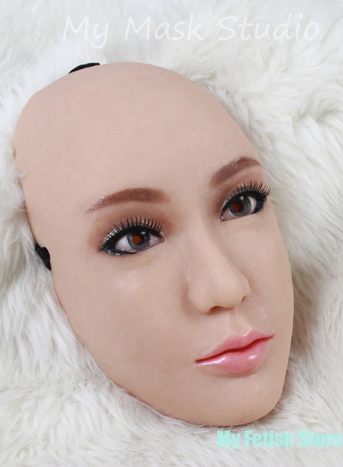 Ching) качество ручной работы силиконовые сексуальные и сладкие половина женское лицо Ching маска для кроссдресса кукла трансвестит