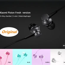 Оригинальные Xiao mi Fresh Edition наушники mi наушники поршневая версия наушники-вкладыши с mi c проводным управлением Auriculares Xiaomi mi