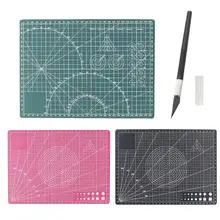 A4 швейный коврик для резки двухсторонний гравировальный дизайн пластины ручной работы набор инструментов 30x22 см