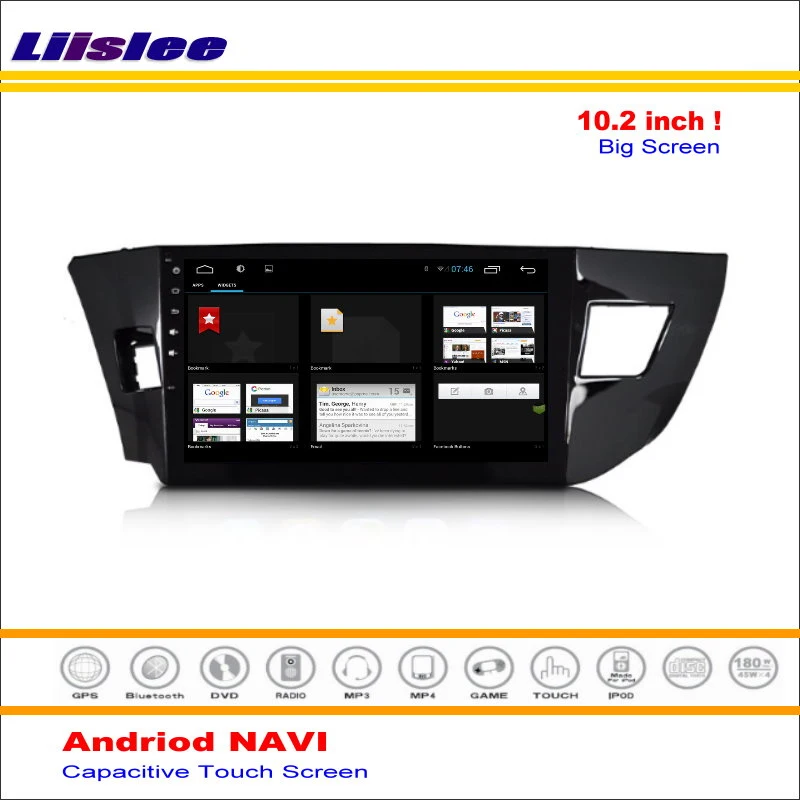 Excellent Liislee Car Android GPS Navigation System For Toyota Corolla ( E170 ) / Levin 2013~2016 Radio Stereo Multimedia No DVD Player 4