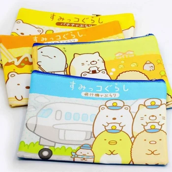 

1 Pcs Kawaii A5 Cartoon Sumikko Gurashi Document Bag Stationery Corner Creature Zipper File Folder Document Filing Bag Gifts