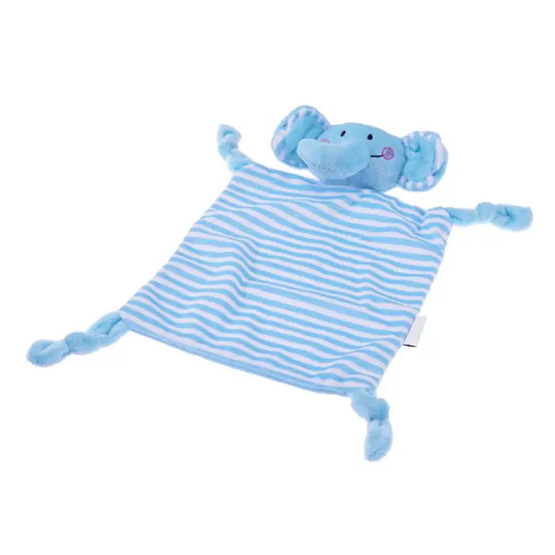 Cute Baby Plush Stuffed Doll Soft Cartoon Animals Newborn Plush Handkerchief Infant Appease Toy Infant Bibs Hand Towel