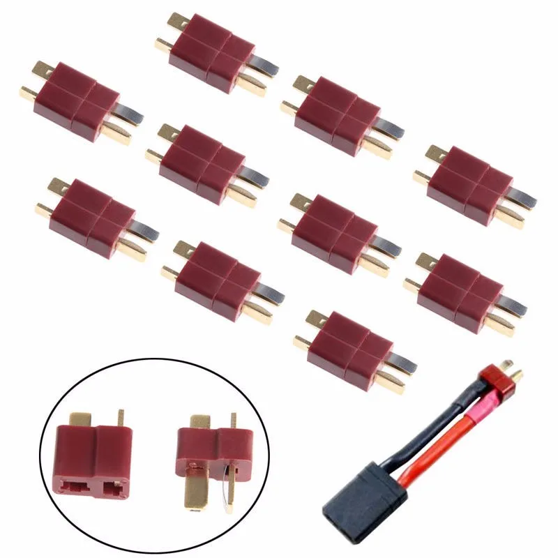 

5 Pairs T Plug Male & Female Deans Connectors Style For RC LiPo Battery