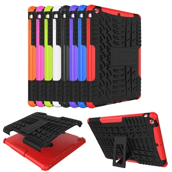 

Hot Sale New Brand for Apple Ipad Air Ipad 5 Case Hybrid Armor Shockproof Rugged Dual-Layer Cover for Ipad 5 with Kickstand Case