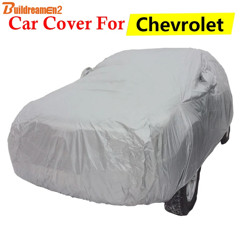 

Buildreamen2 Car Cover Auto Sun Rain Snow Protector Scratch Resistant Cover Anti-UV Dust Proof For Chevrolet Epica Blazer Cobalt