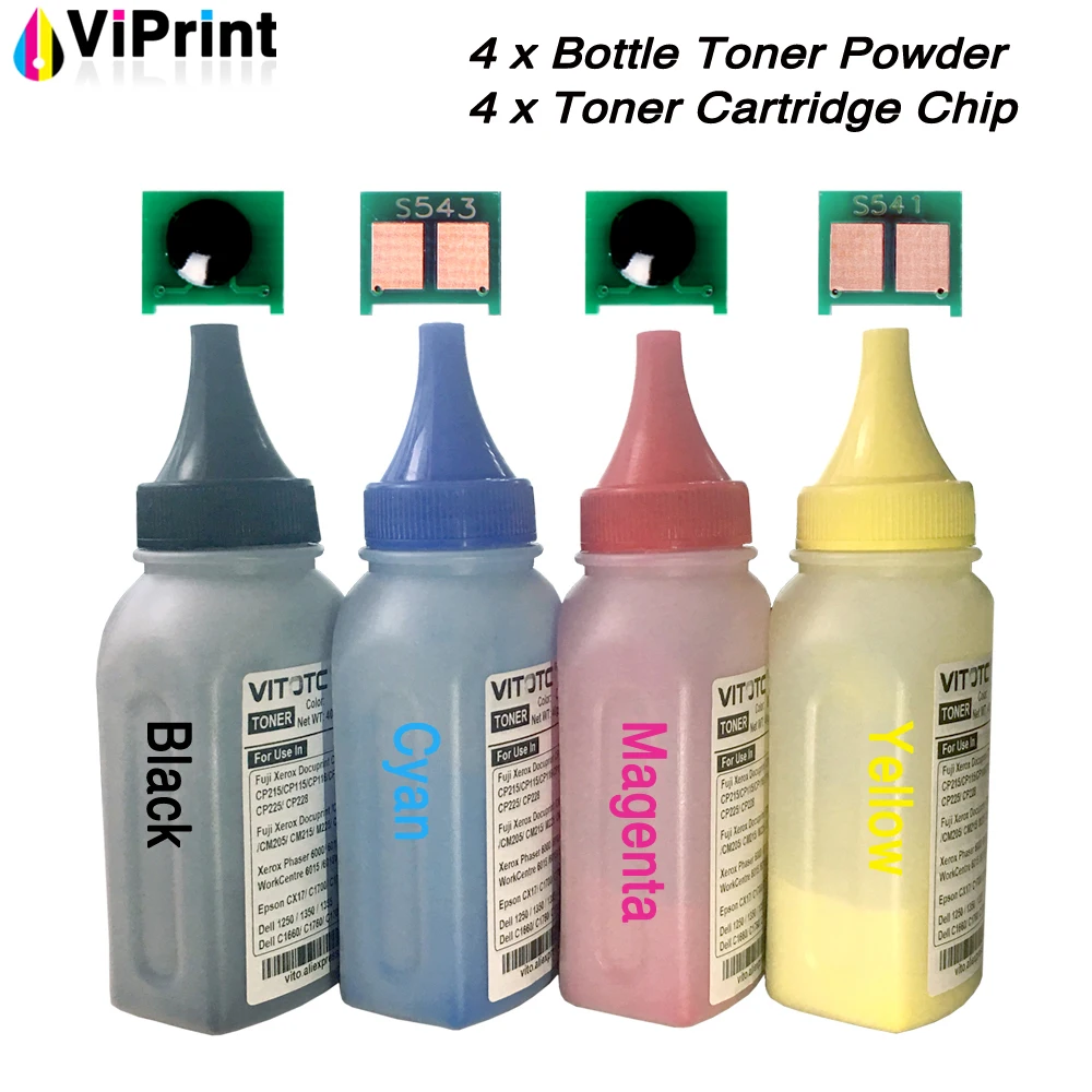 Compatible Cb540a Cb541a Cb542a Cb543a Toner Powder Cartridge Reset ...