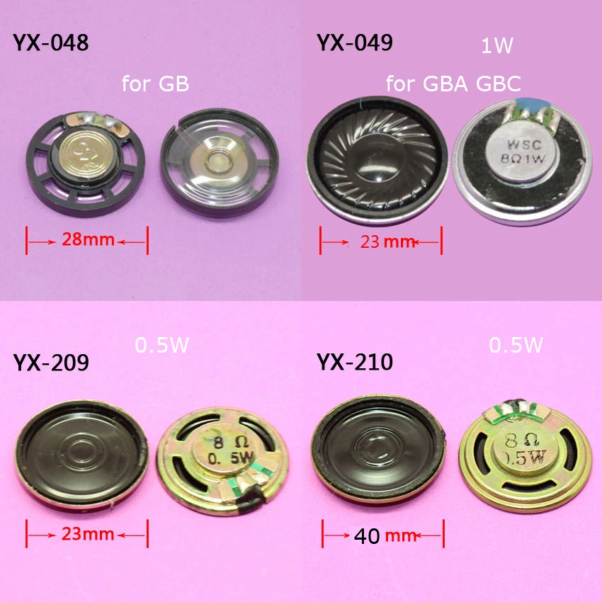 4 model 23mm 40mm For GAME BOY COLOR GAME BOY ADVANCE SPEAKER for GB GBC GBA