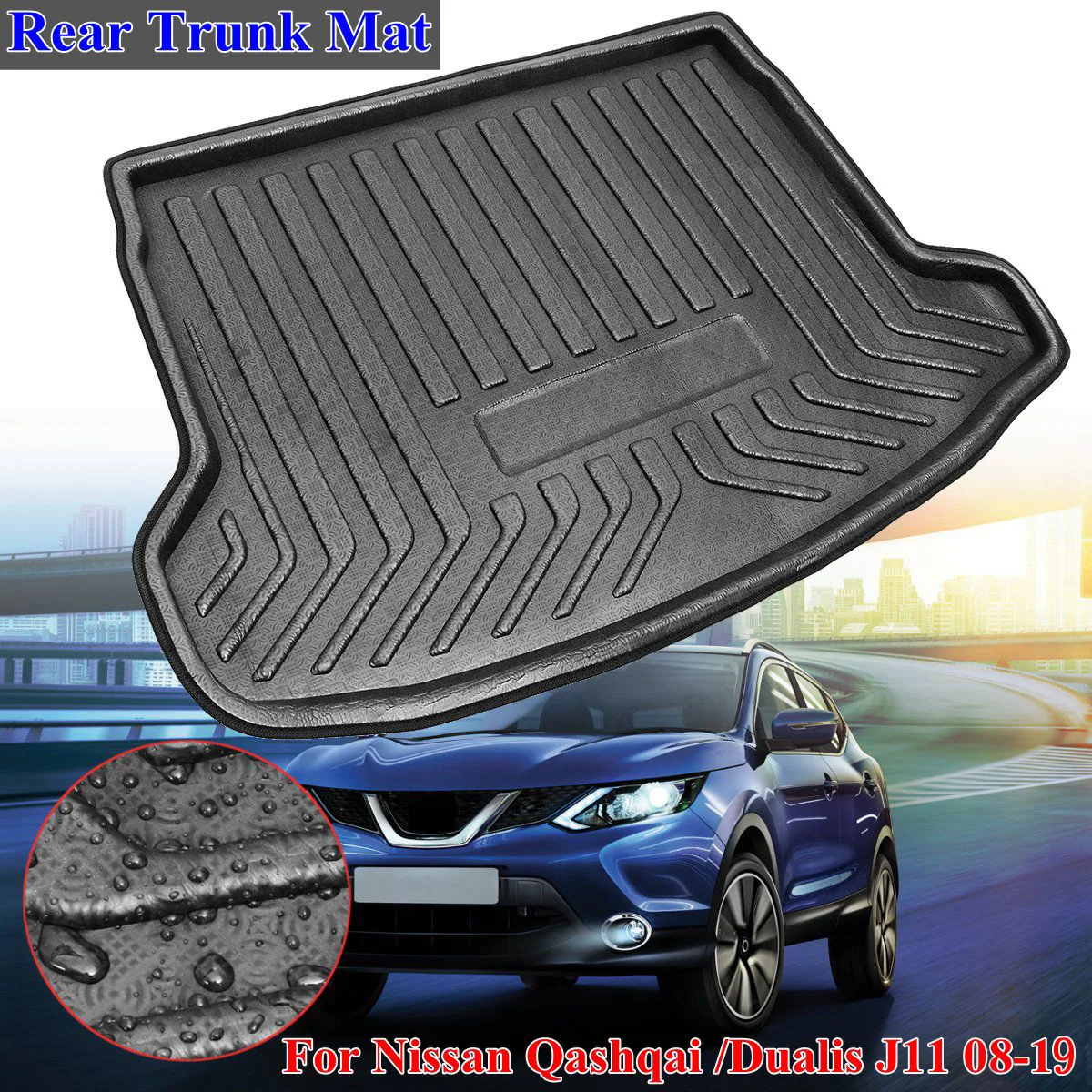 For Nissan Qashqai / for Dualis J11 2007 2008 2009 2017 Rear Cargo Boot